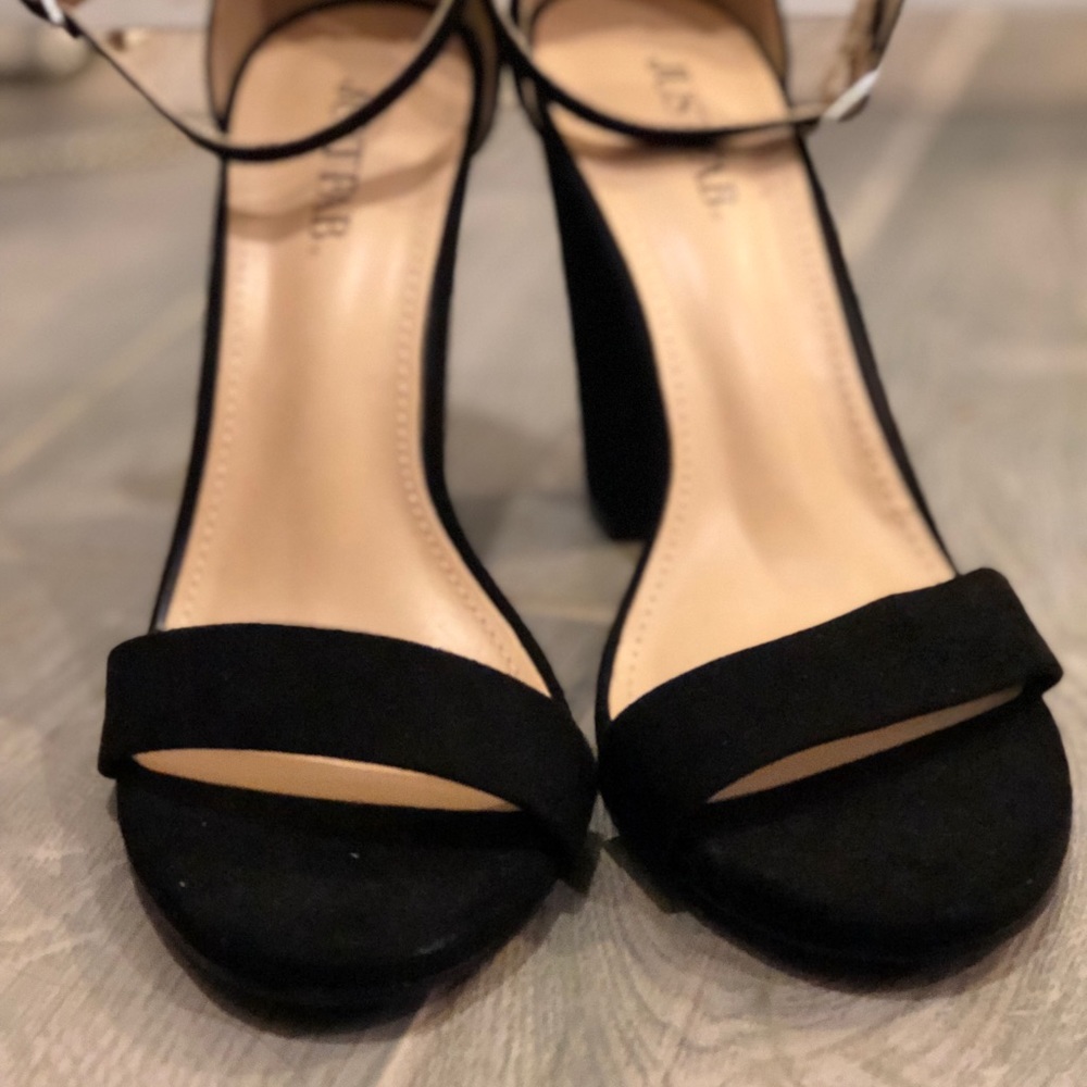 Black Strappy Heels